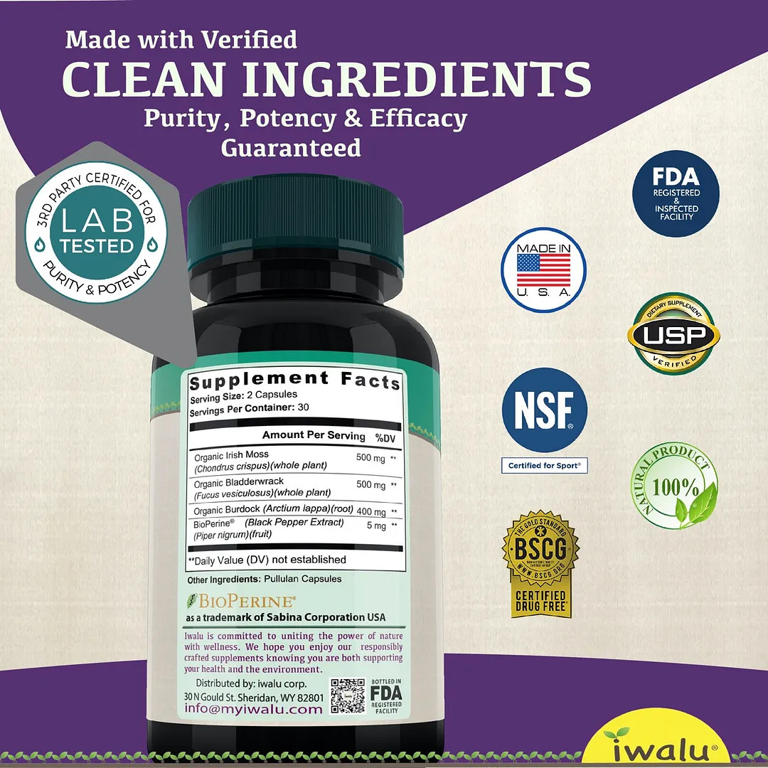 Sea Moss After Workout | Best Supplement Capsule Pill Men Women FREE SHIP
