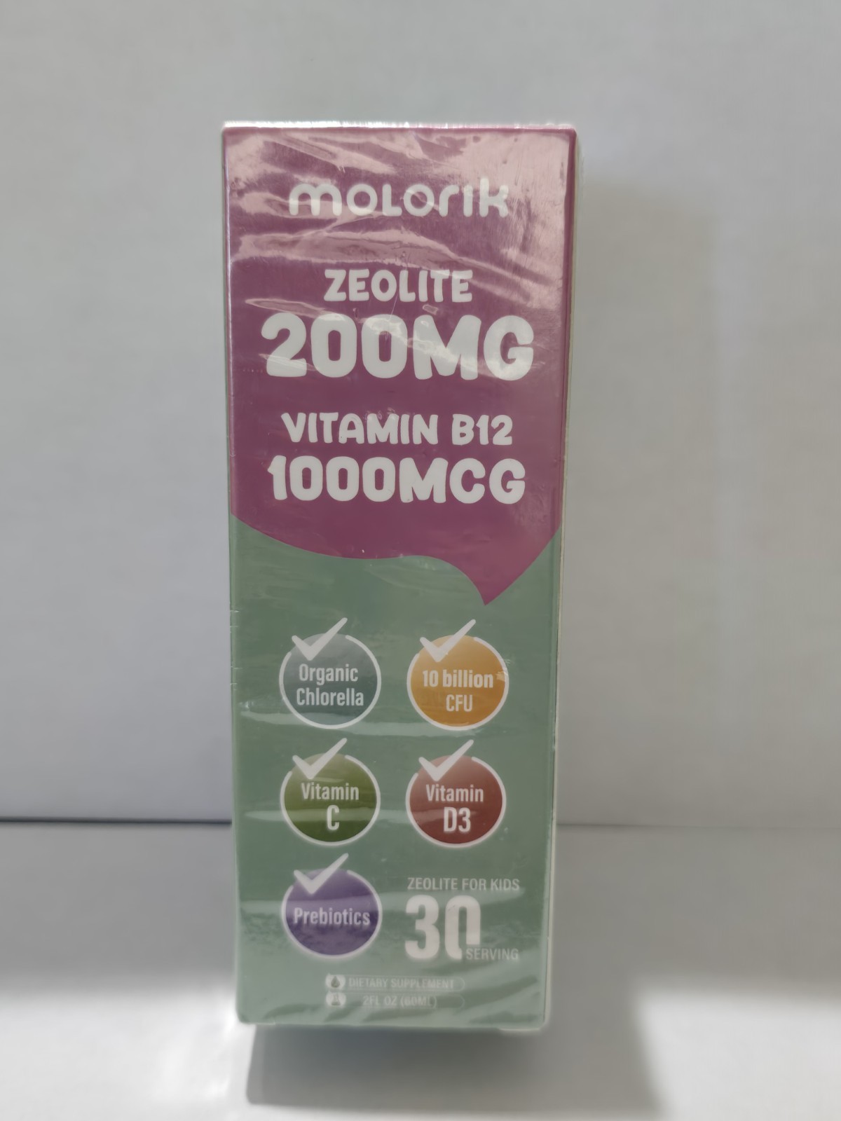 Molorik Zeolite 200mg Vitamin B12 1000mcg Prebiotics 03/2027