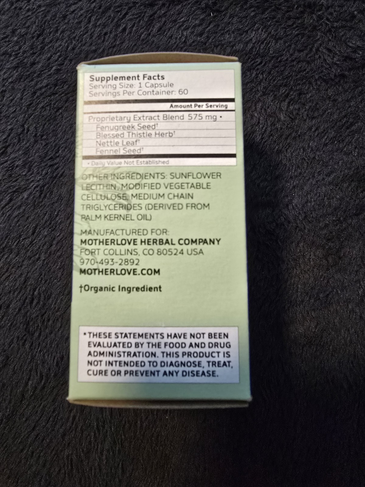 MotherLove MORE MILK MORING Supports Breast Milk Supply 60 Caps Exp 07/26