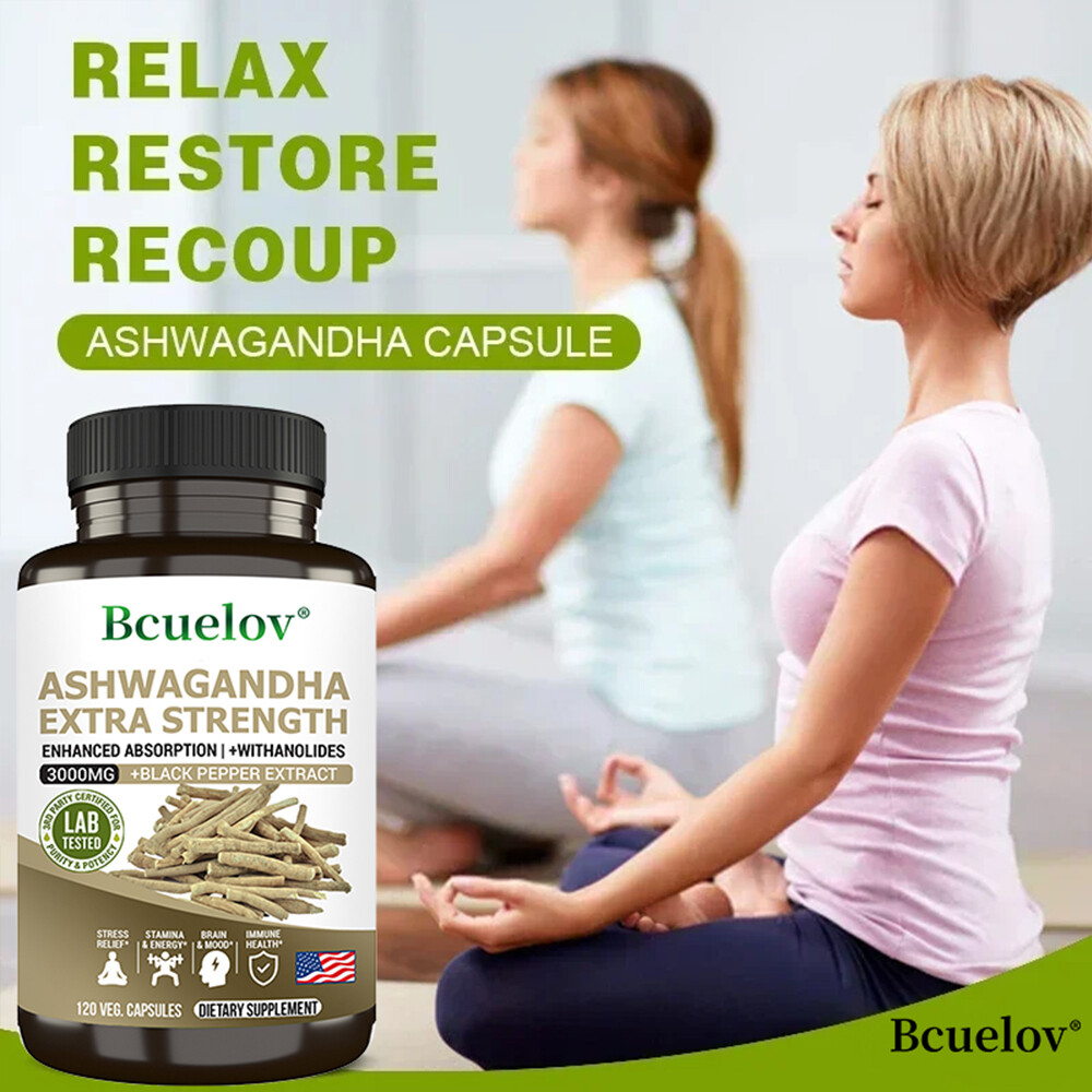 Ashwagandha 3000mg Root Stress Anxiety Supplement