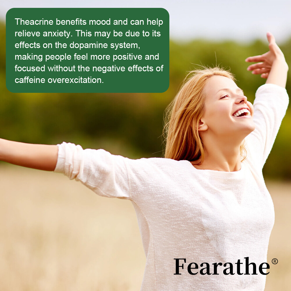FEARATHE Theacrine 100mg Capsules – Supports Cognitive,Memory And Brain Health