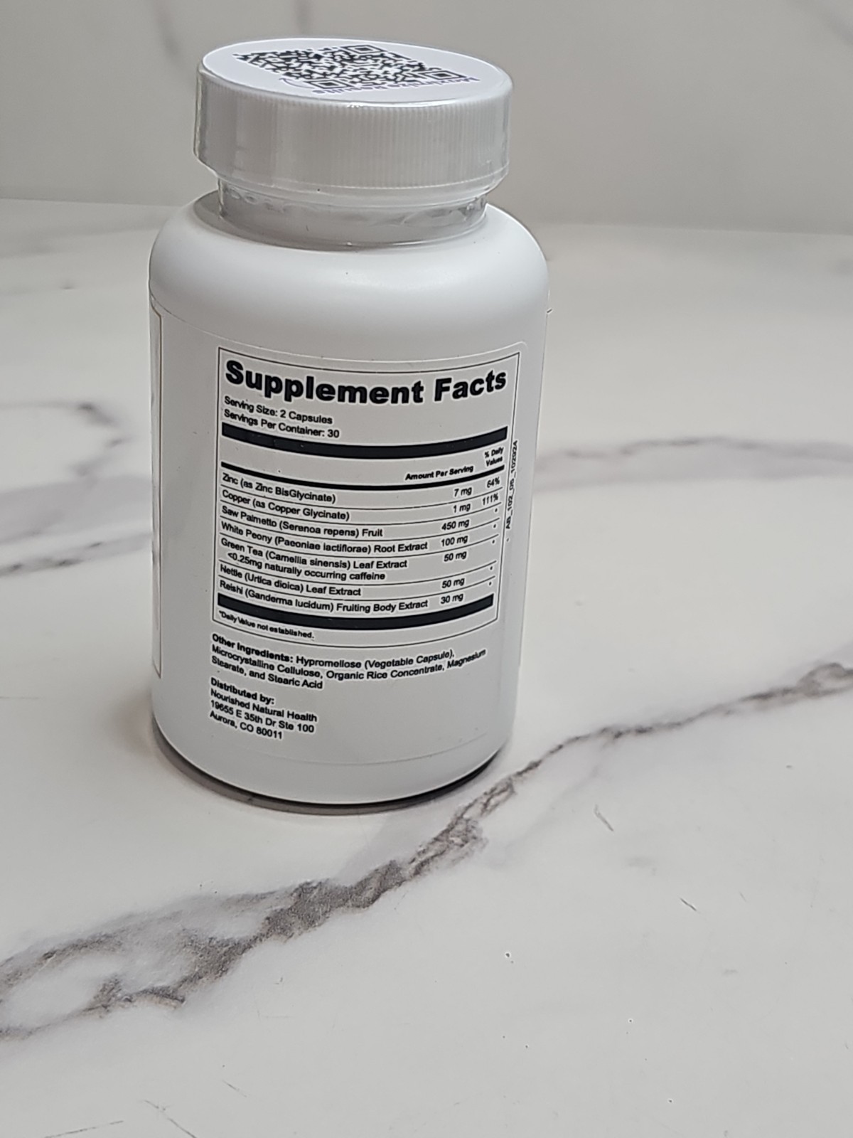 Nourished Natural Health Androgen Blocker Plus, 60 Capsules Exp 10/2026