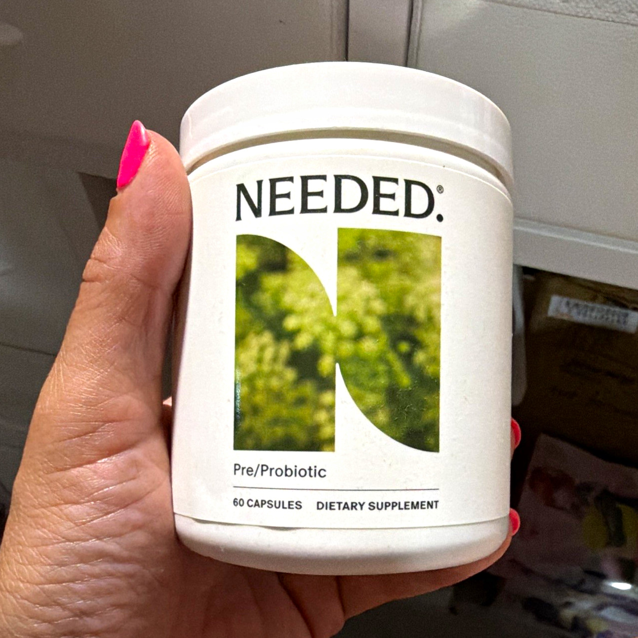 NEEDED Pre/Probiotic Digestive Support 60 Capsules Vegetarian Exp 10/2026