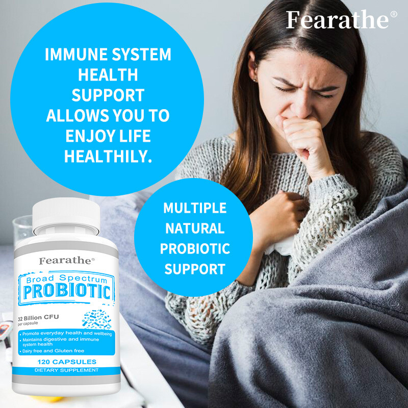 No Gluten Broad Spectrum Probiotic For Digestive 32 Billion Cfu Gut Health