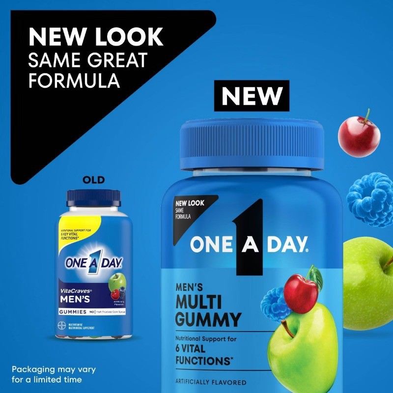 One A Day Men’s Multivitamin Physical Energy Support Gummies – 170ct