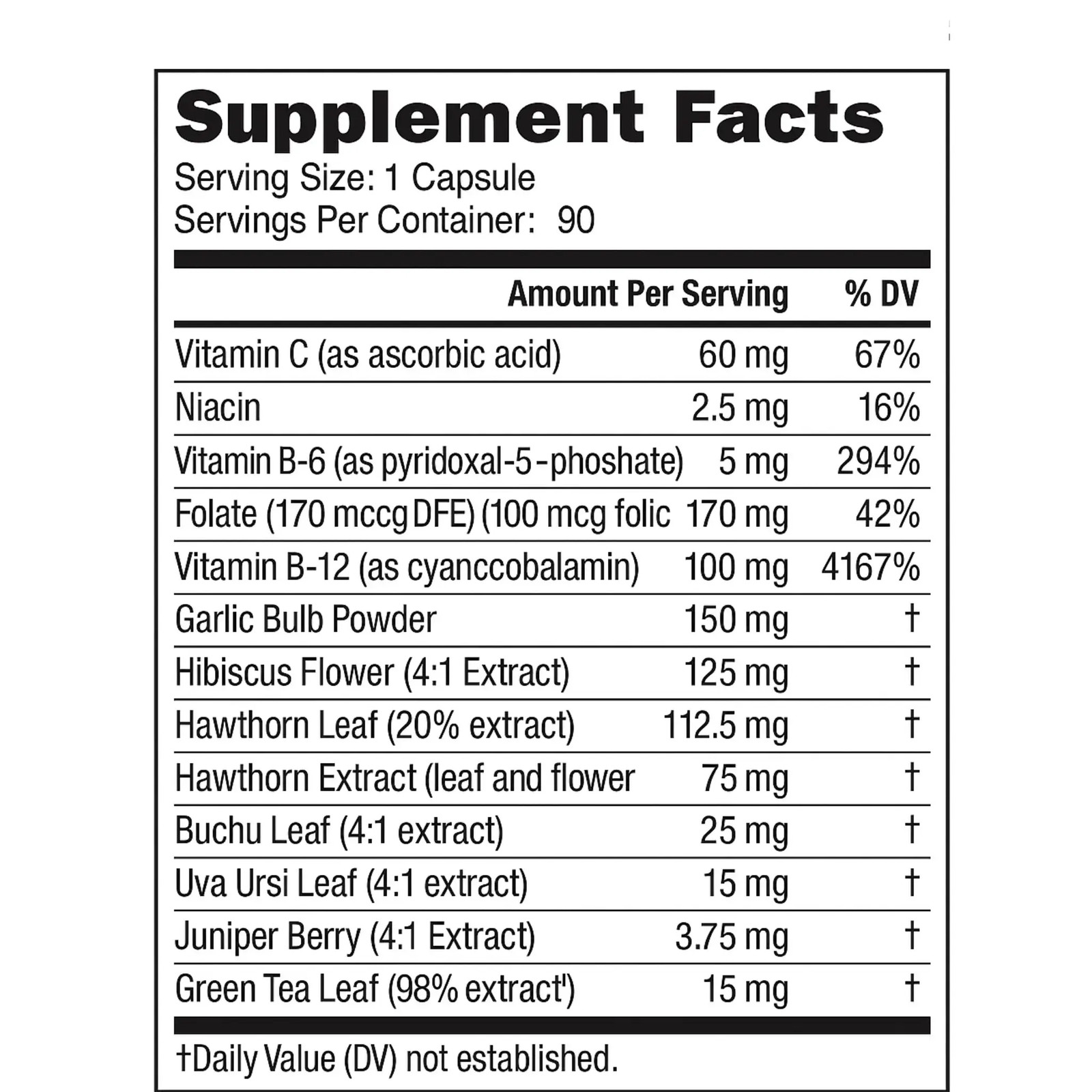 Manteniendo Tu Salud Baja Tu Presión, Hawthorn Extract, 90 Capsules