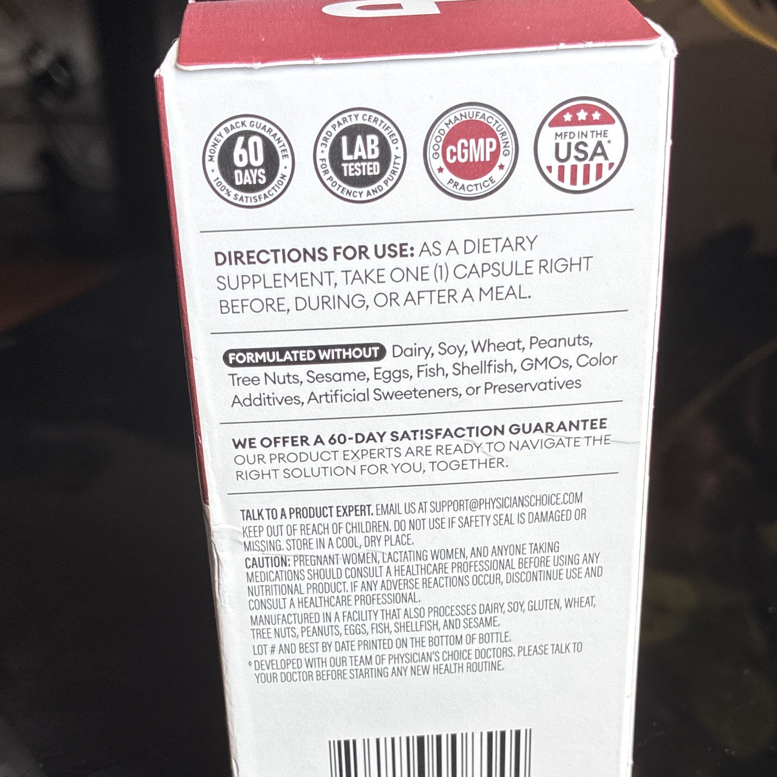 Physician’s Choice Digestive Enzymes + Pre/Probiotics Vegetarian 60 Exp 11/2027