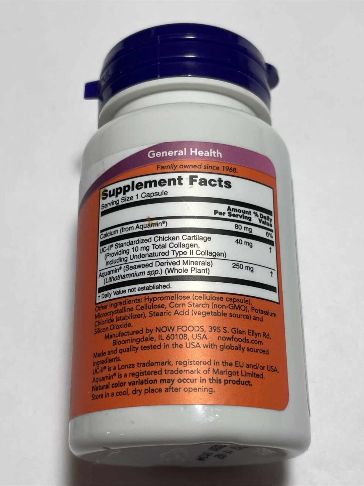 (NEW) NOW FOODS UC-II For Joint Health Type II Collagen 60 Capsules EXP:4/28