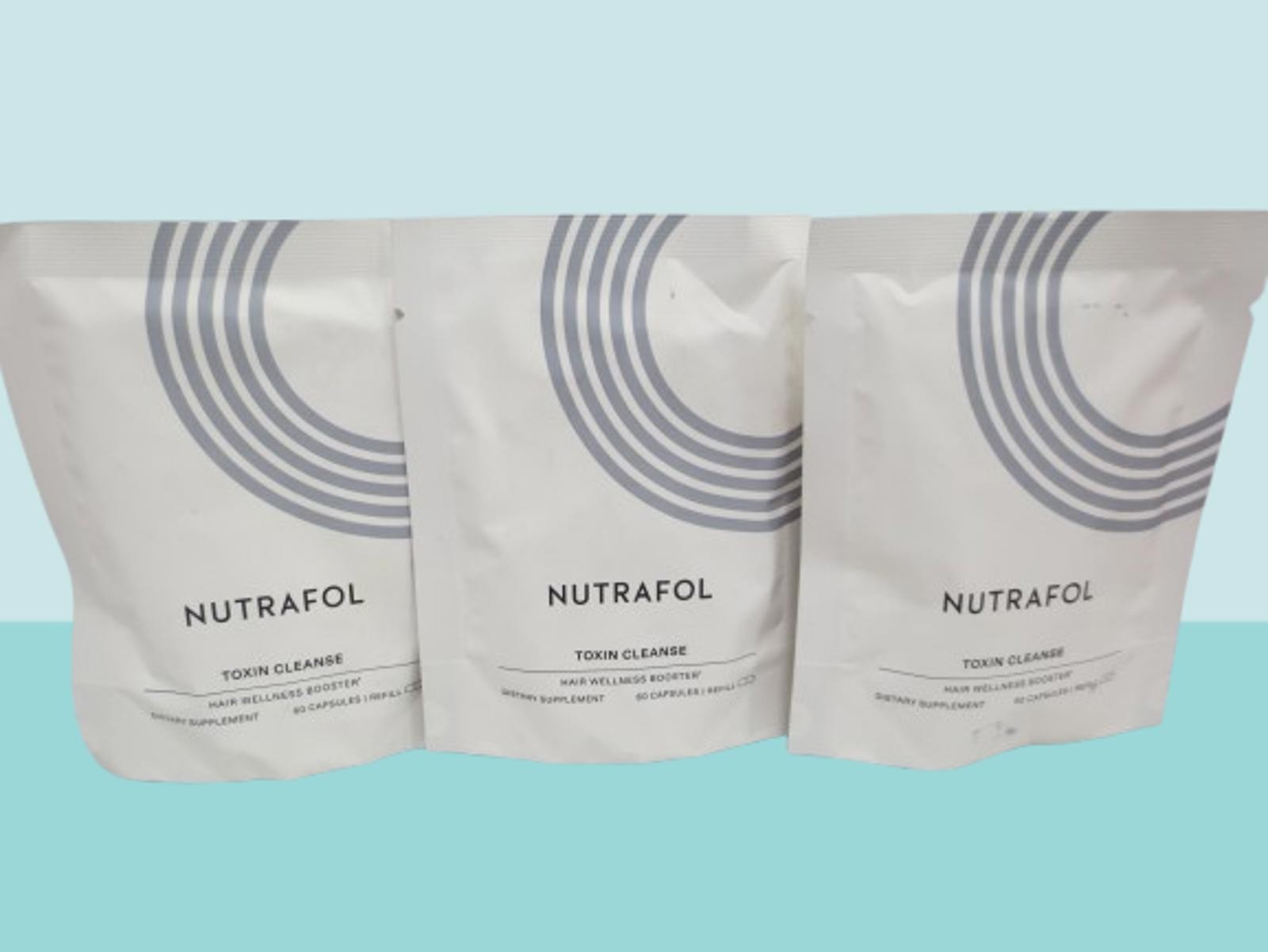 Nutra～ Toxin Cleanse Hair Wellness Booster 60ct refill exp 2027 Lot of 3