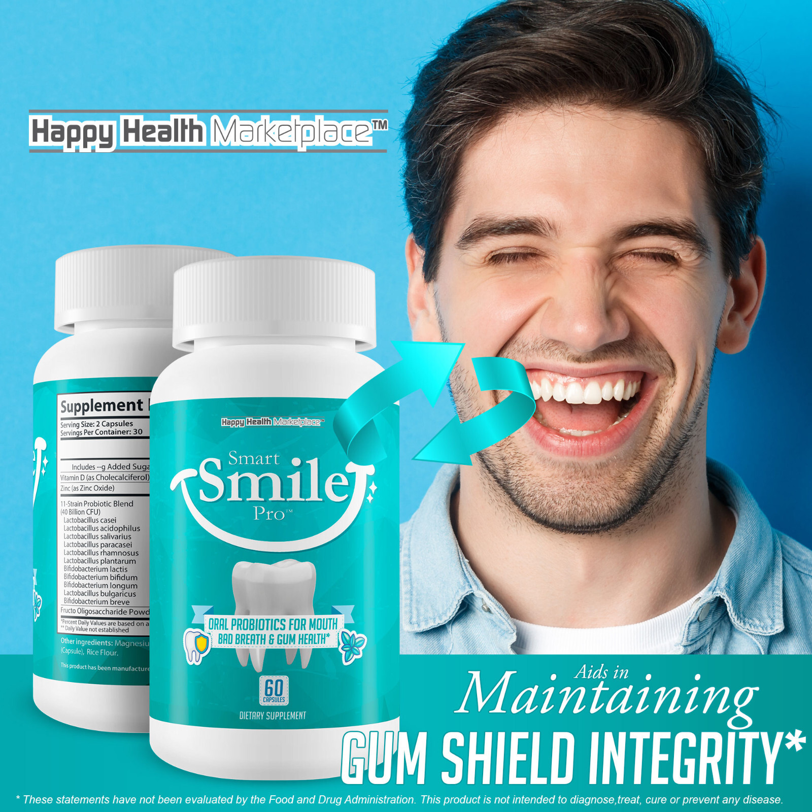 Smart Smile Pro – Our Best Oral Probiotics for Teeth and Gums