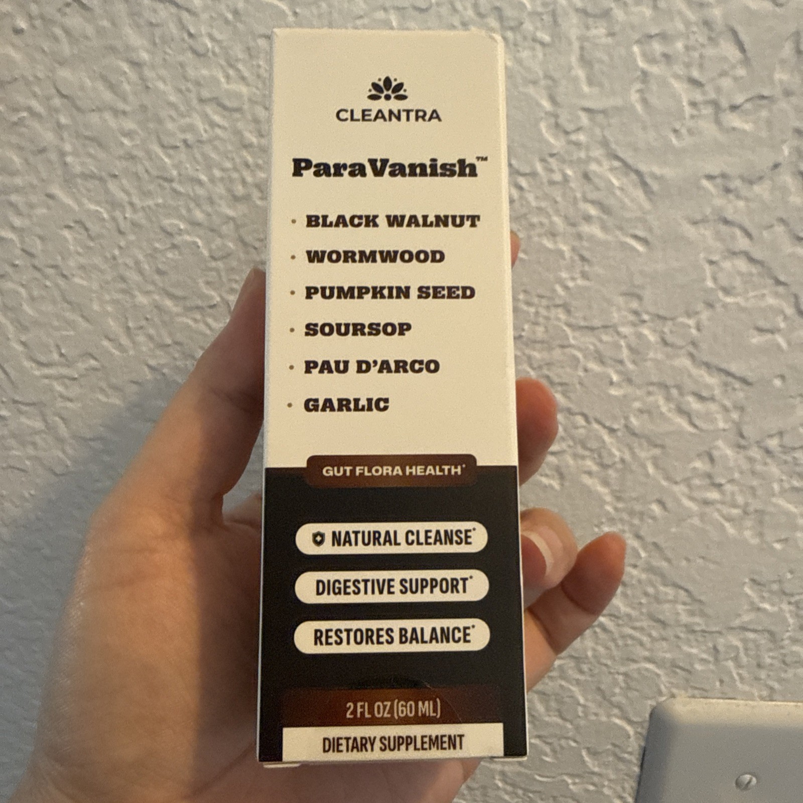 Cleantra ParaVanish Natural Cleanse Digestive Support Restores Balance NEW