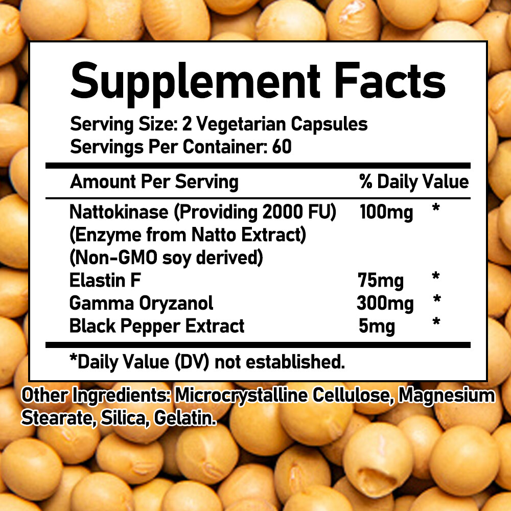 Blood Vessel Cleanse Nattokinase – Blood & Circulatory Health capsules