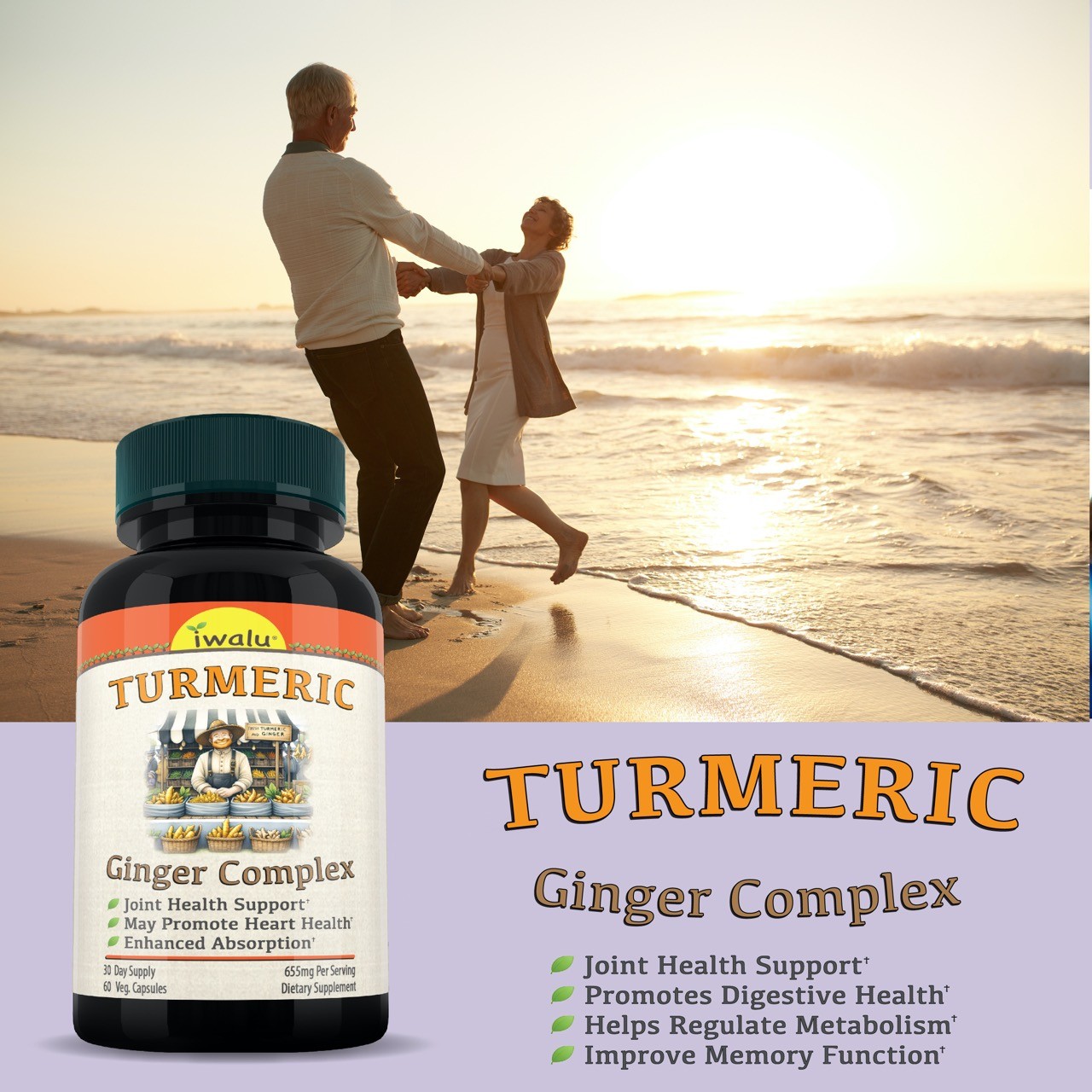 Best Turmeric Ginger Supplement, Iwalu (Official) | *Fast Free Shipping Same Day