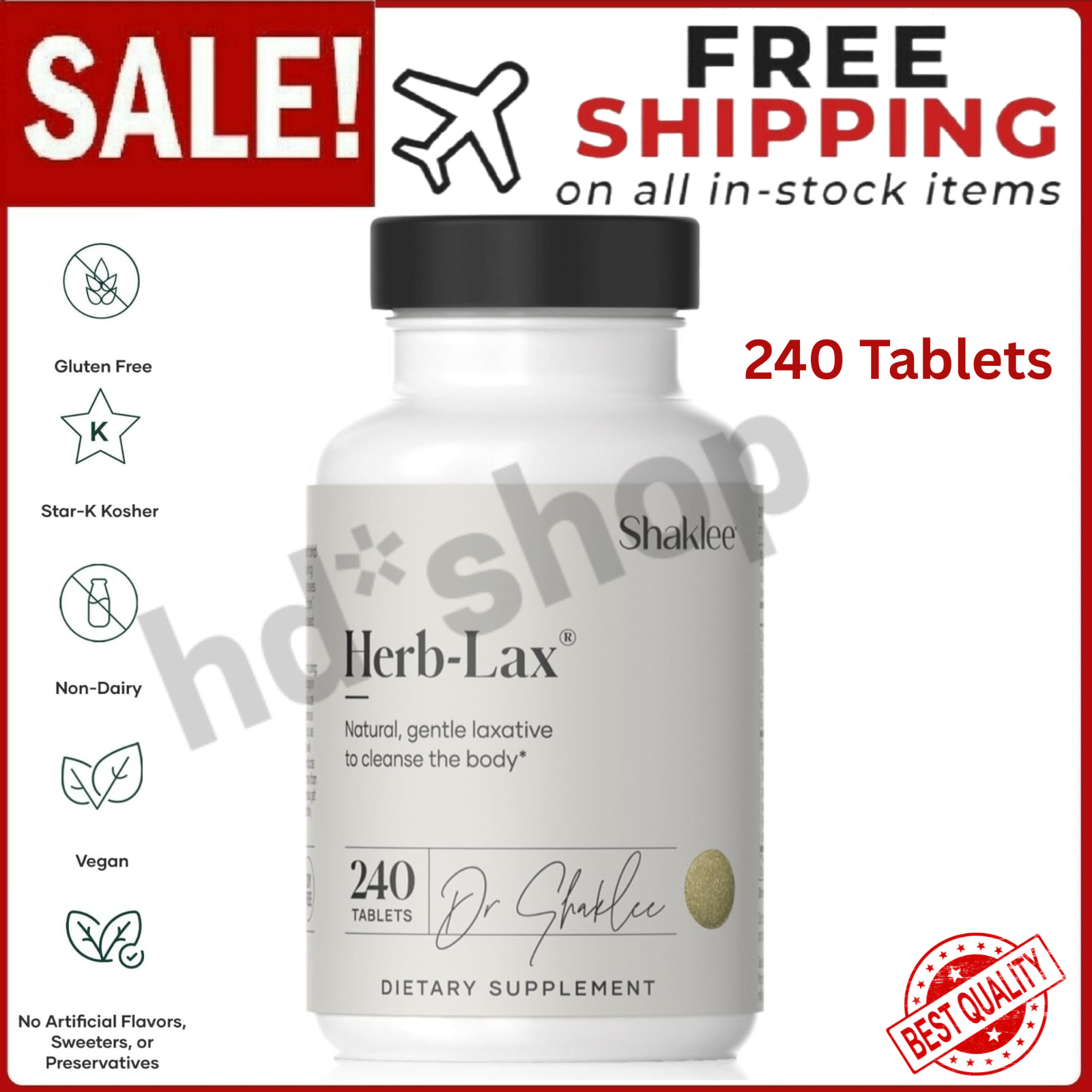 Herb-Lax® Gentle Laxative-Herbal Blend with Senna Leaf for Digestive Health