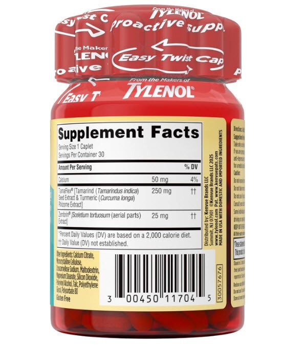 2 Pack TYLENOL Proactive Support Muscle & Joint + Stress Exp 02/2027 New