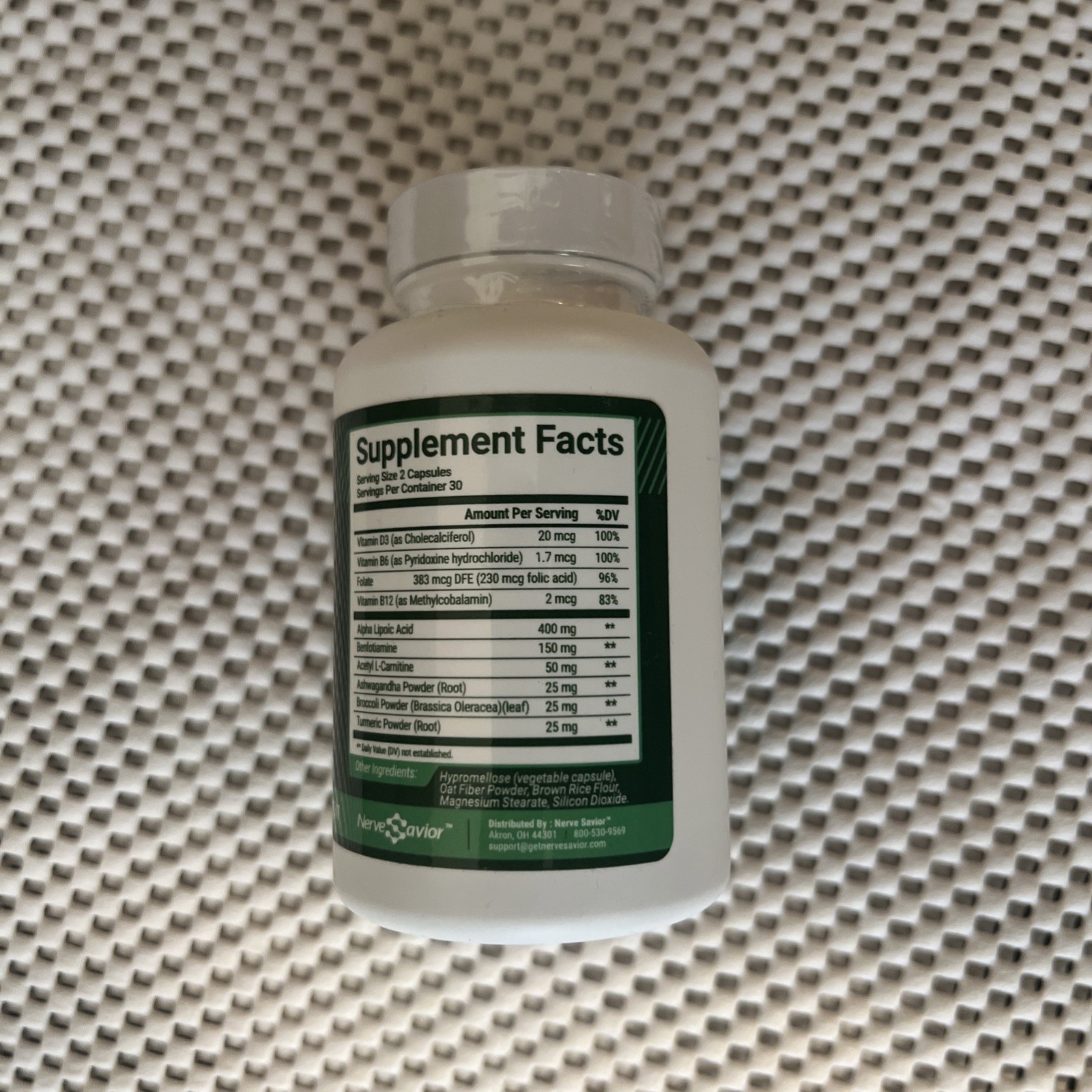 Nerve Savior Advanced Nerve Support 60 Capsules – New / Sealed! Exp 03/2026