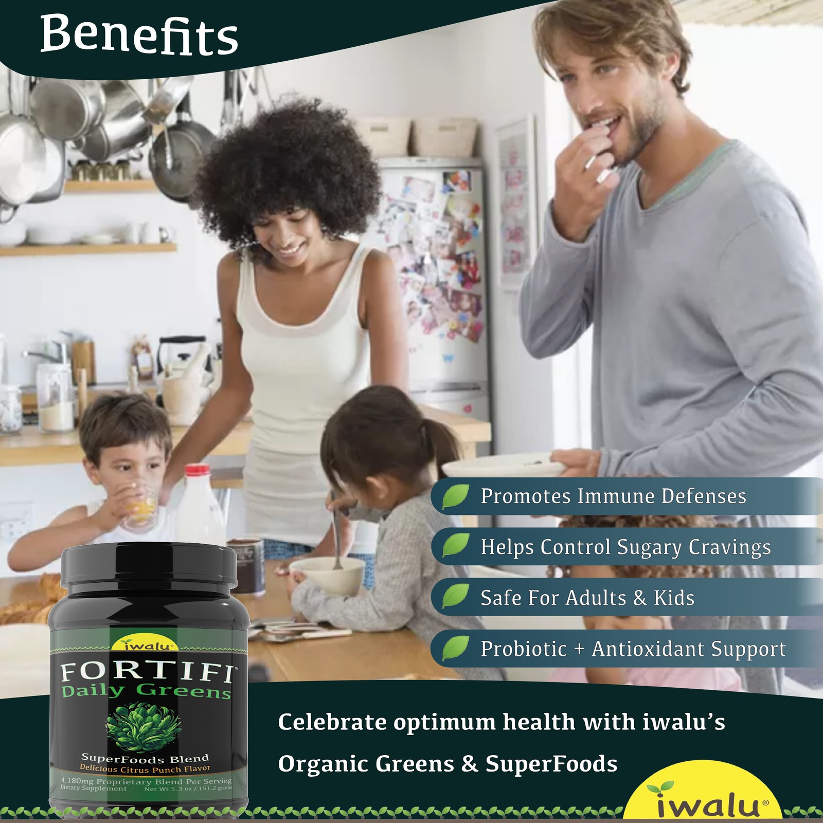 Mezcla Orgánica Bebida Superalimento – Nutrición – Péptidos Colágeno – FORTIFI