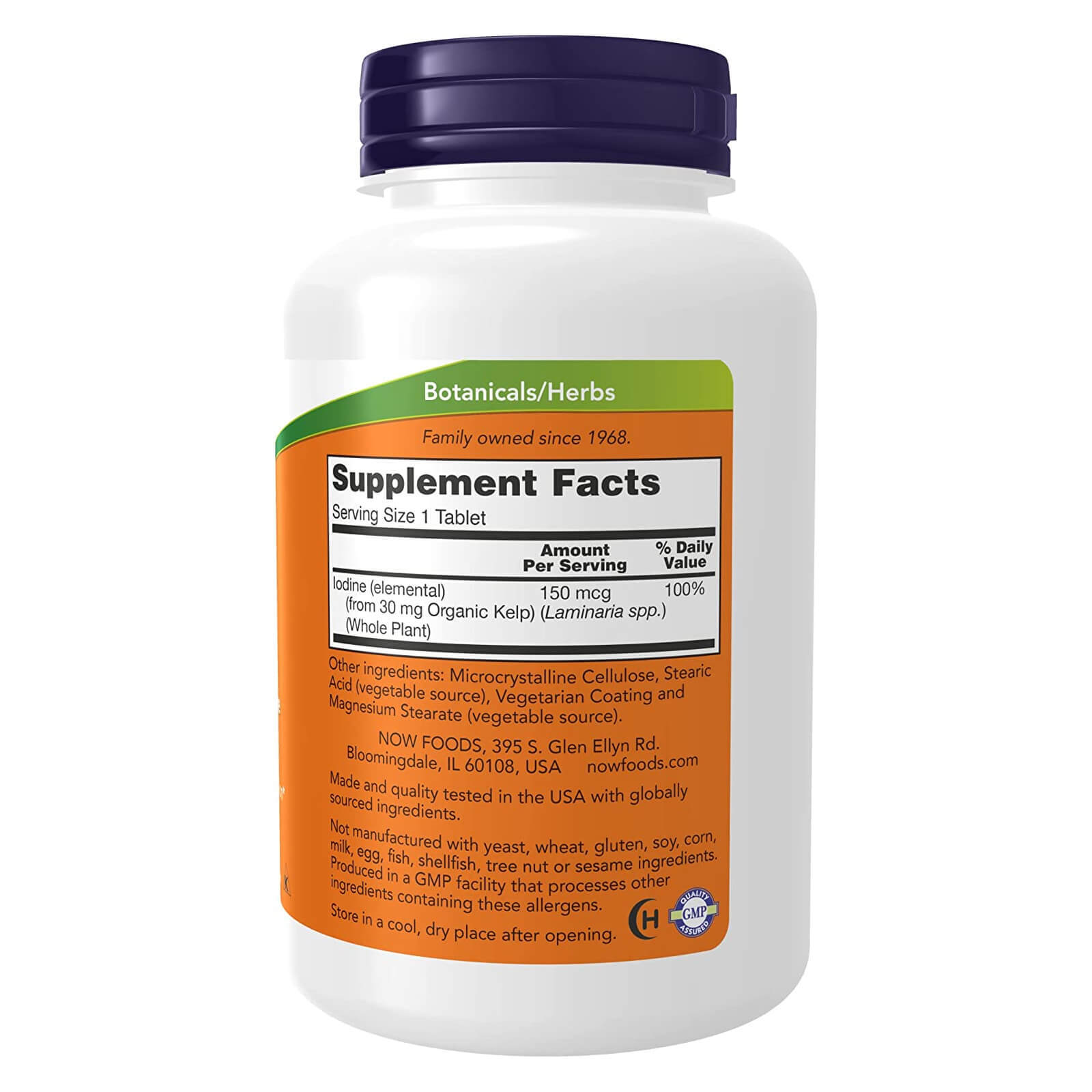NOW FOODS Kelp 150 mcg 200 Tablets