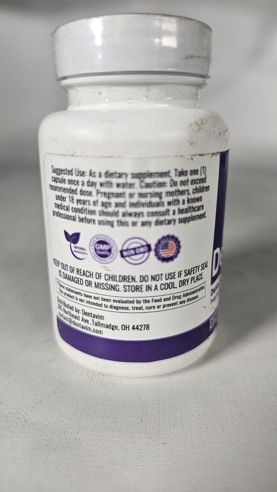 Dental Support Pills for Stronger Teeth & Healthier Gums 30 Caps Exp:07/2026