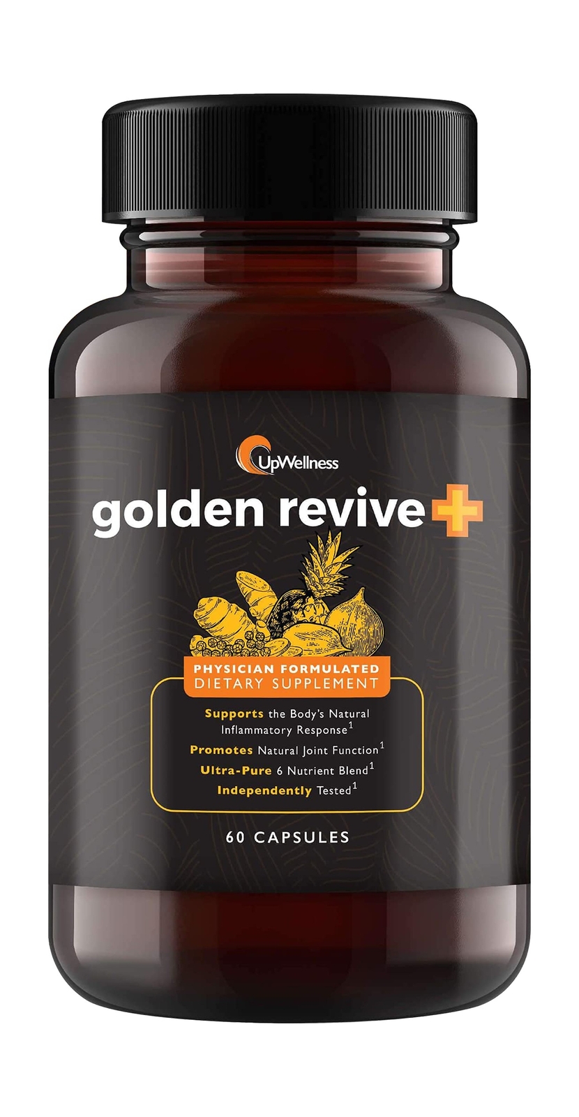 UpWellness Golden Revive + Joint Support with Quercetin, Magnesium, and Turme…