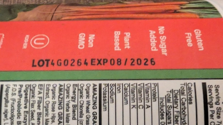 Amazing Grass Greens Blend Energy Watermelon 7.4 Oz