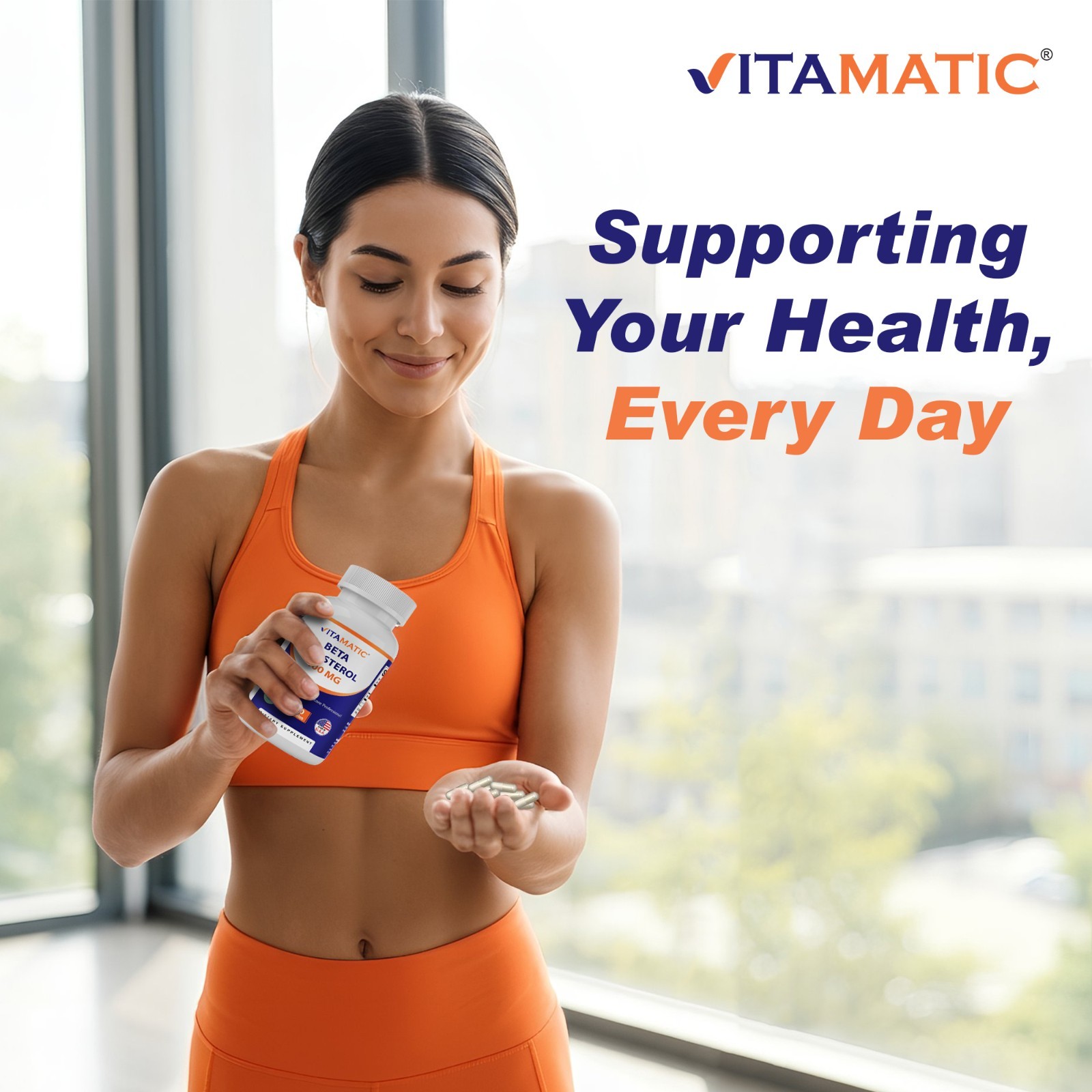 Vitamatic Beta Sitosterol Complex 400 mg 180 Capsules