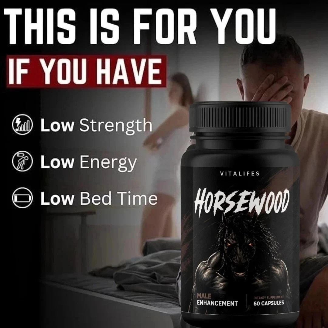 (2 Pack) Horsewood Male Support Supplement, Horse Wood Male Pills (120 Capsules)