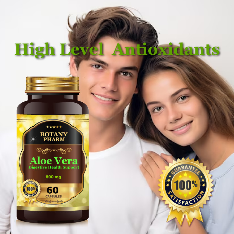 Aloe Vera Extract Capsules, Detox Cleaning & Digestive Support , wrinkles Care