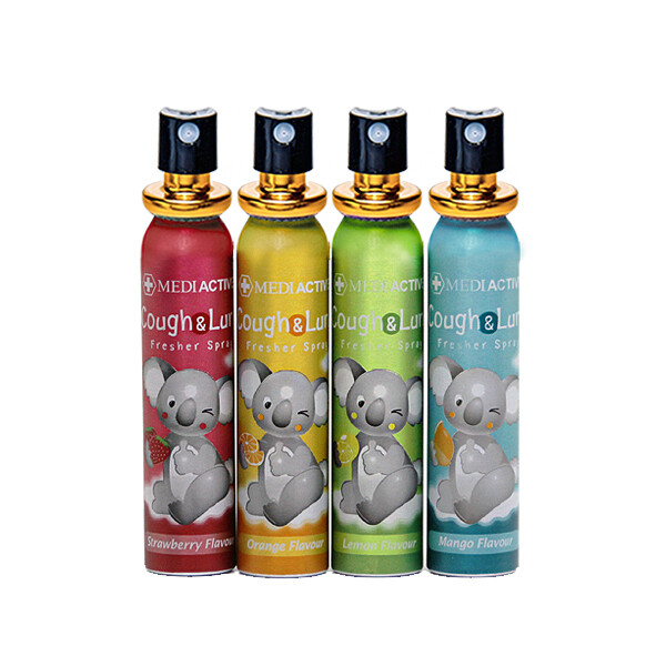 Mediactive Cough&Lung Fresher Spray 25ml x 4 flavour