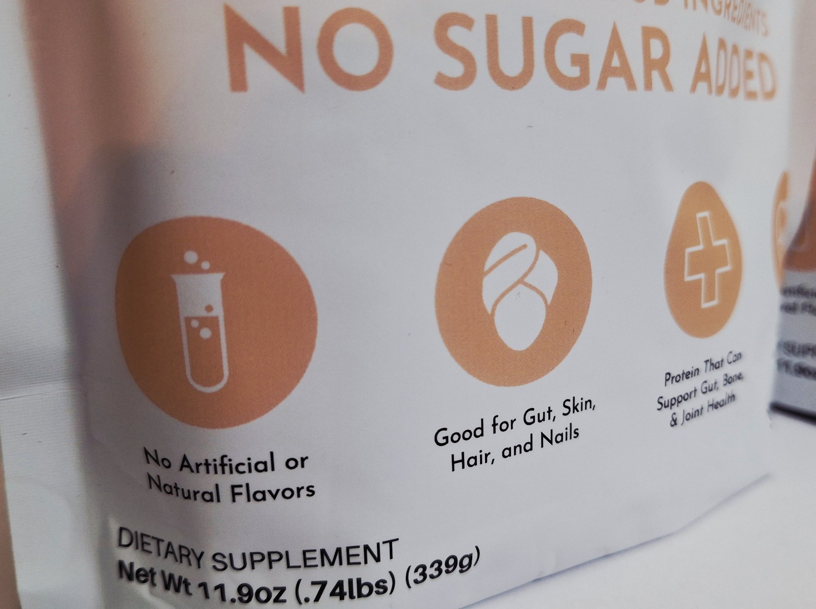 Just Ingredients Collagen Peptides, 2 Bags, 30 Serv, 10g Collagen Pro, 08/2027✨
