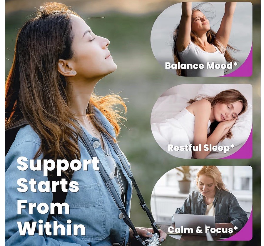 FURGGNEO Cortisol Supplement 18-in-1 Stress Mood Sleep Support 60 Vegan Caps
