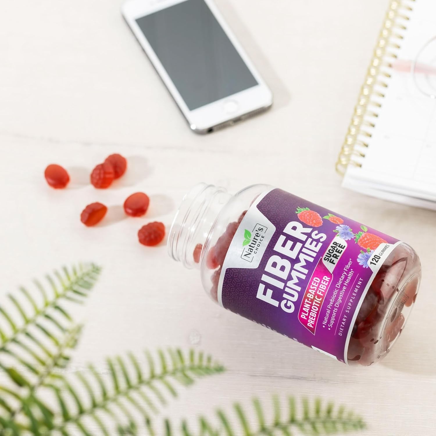 Fiber Gummies Sugar Free 4g Natural Prebiotic Dietary Fiber – Regularity Support