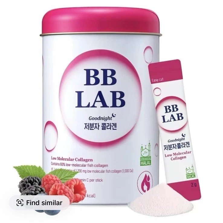 BB Lab Collagen Powder Stick Mix Berry Flavor 2g X 30 Sticks New