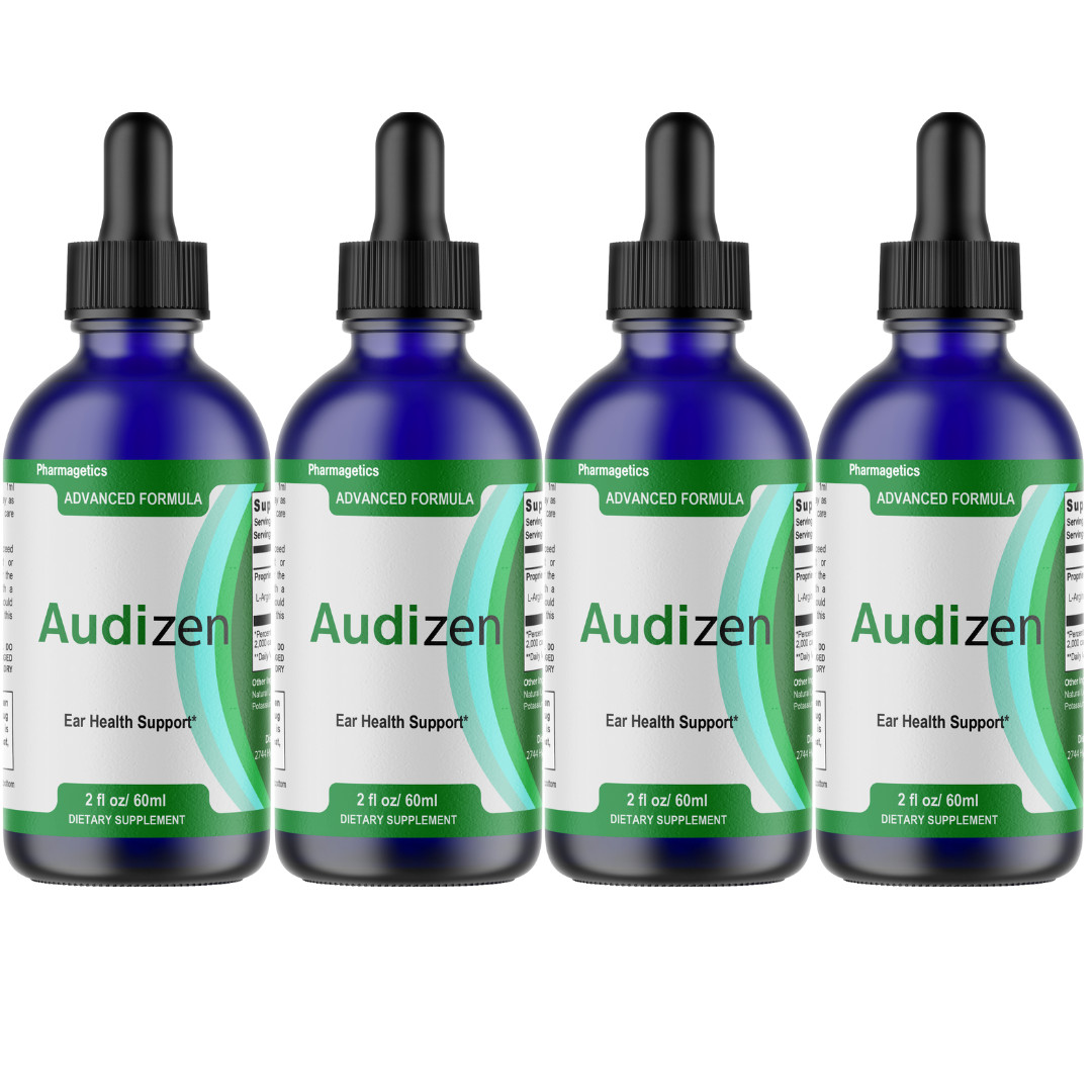 Audizen Ear Health Support Liquid, (4 Bottles) Genuine Ear Health Drops