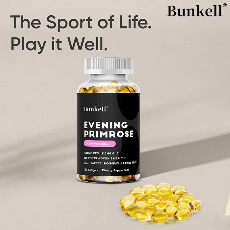 Evening Primrose Oil 1300 mg with GLA 30/60/120 Softgel Oil Supplement