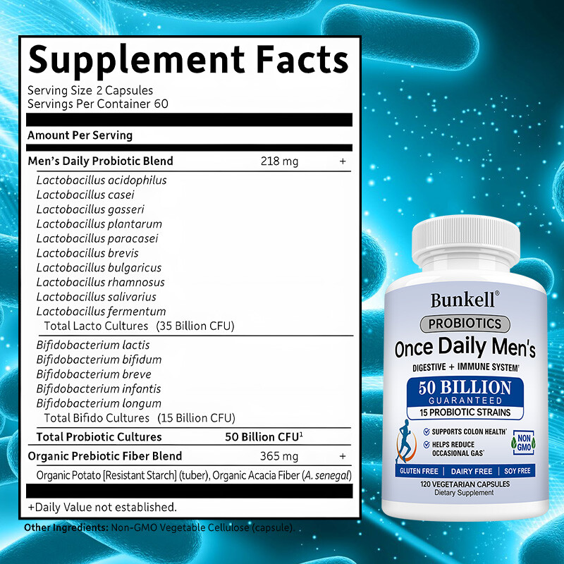 Once Daily Men’s 50 Billion Probiotics – Digestive And Inestinal Health