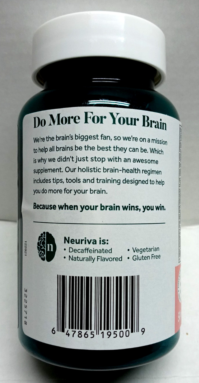 Neuriva Original Memory Brain Health Focus Dietary Supplement 50 Gummy 09/26 NEW