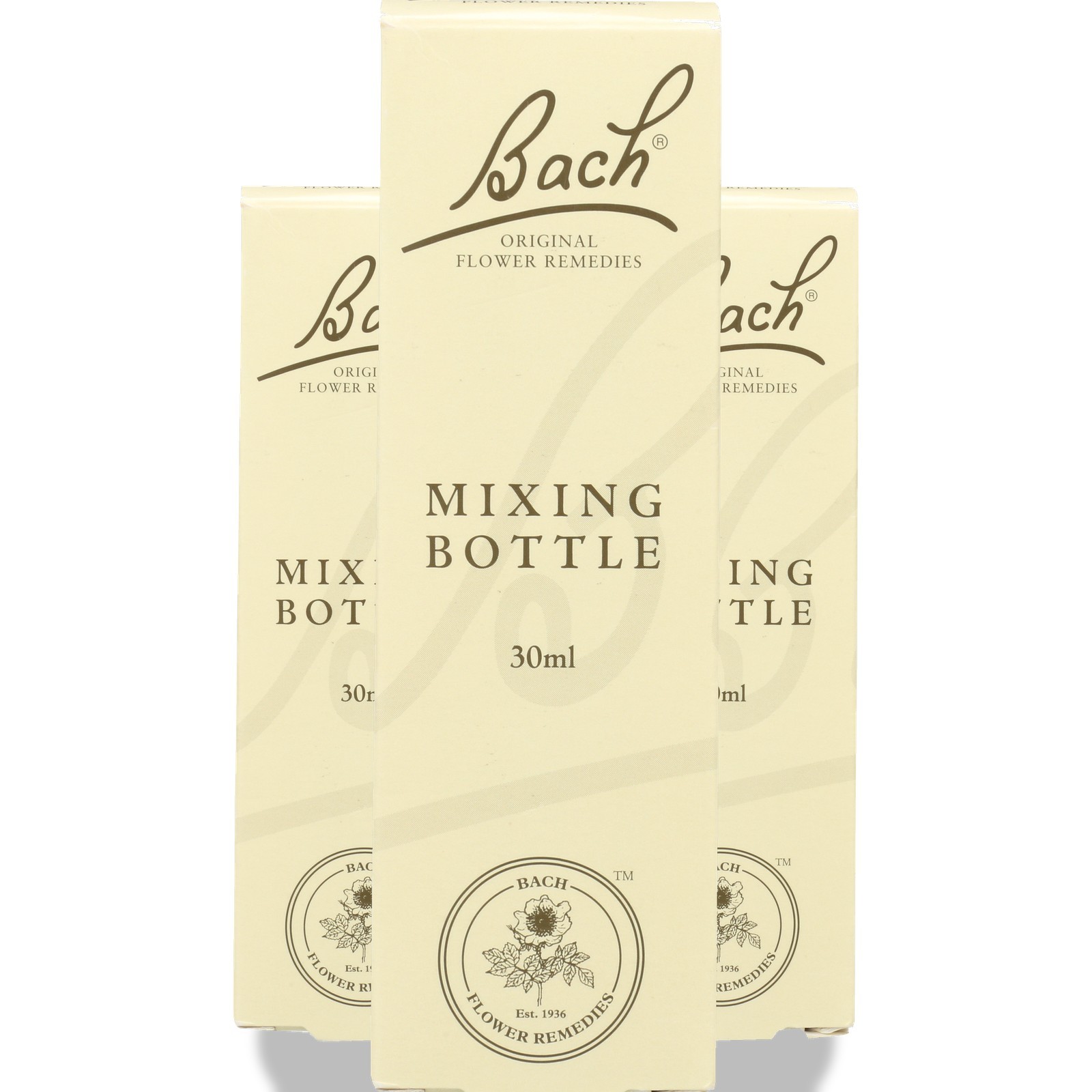 Bach Flower Essences Empty Remedy Mixing Bottle 30 Ml 3 Pack