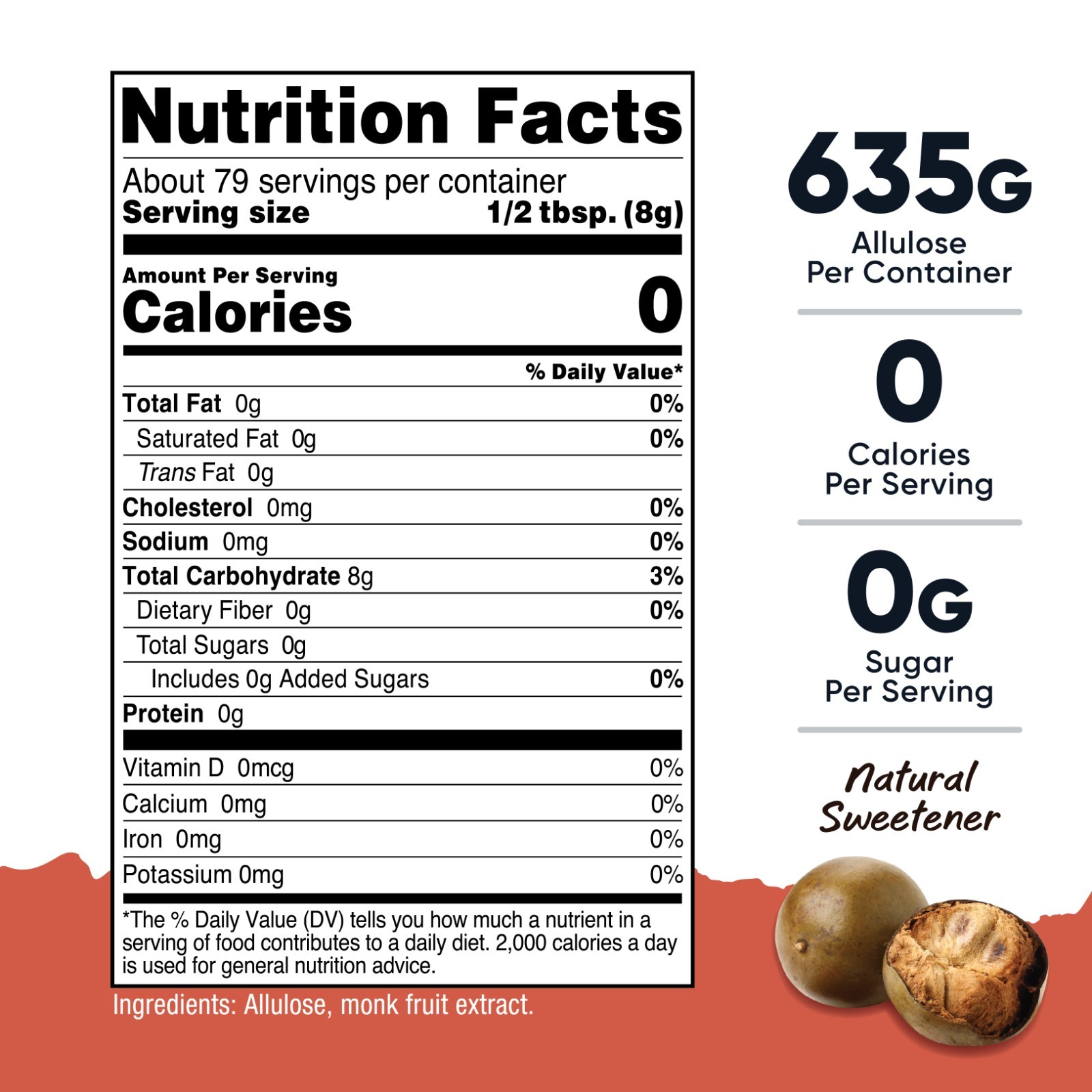 Nutricost Pantry Monk Fruit With Allulose (1.4 Pounds) – Nautral Sweetener