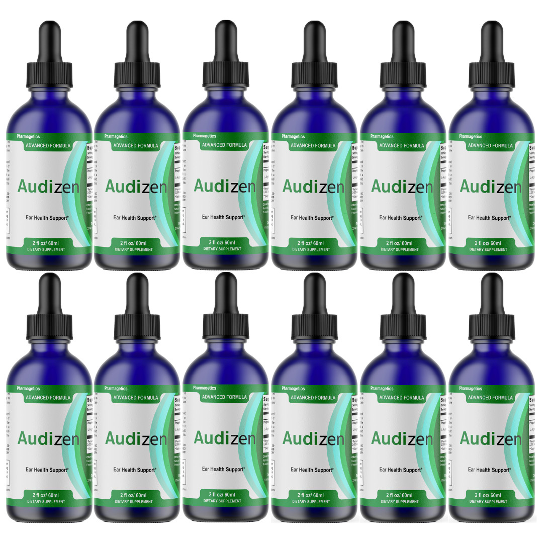 Audizen Ear Health Support Liquid, (12 Bottles) Genuine Ear Health Drops