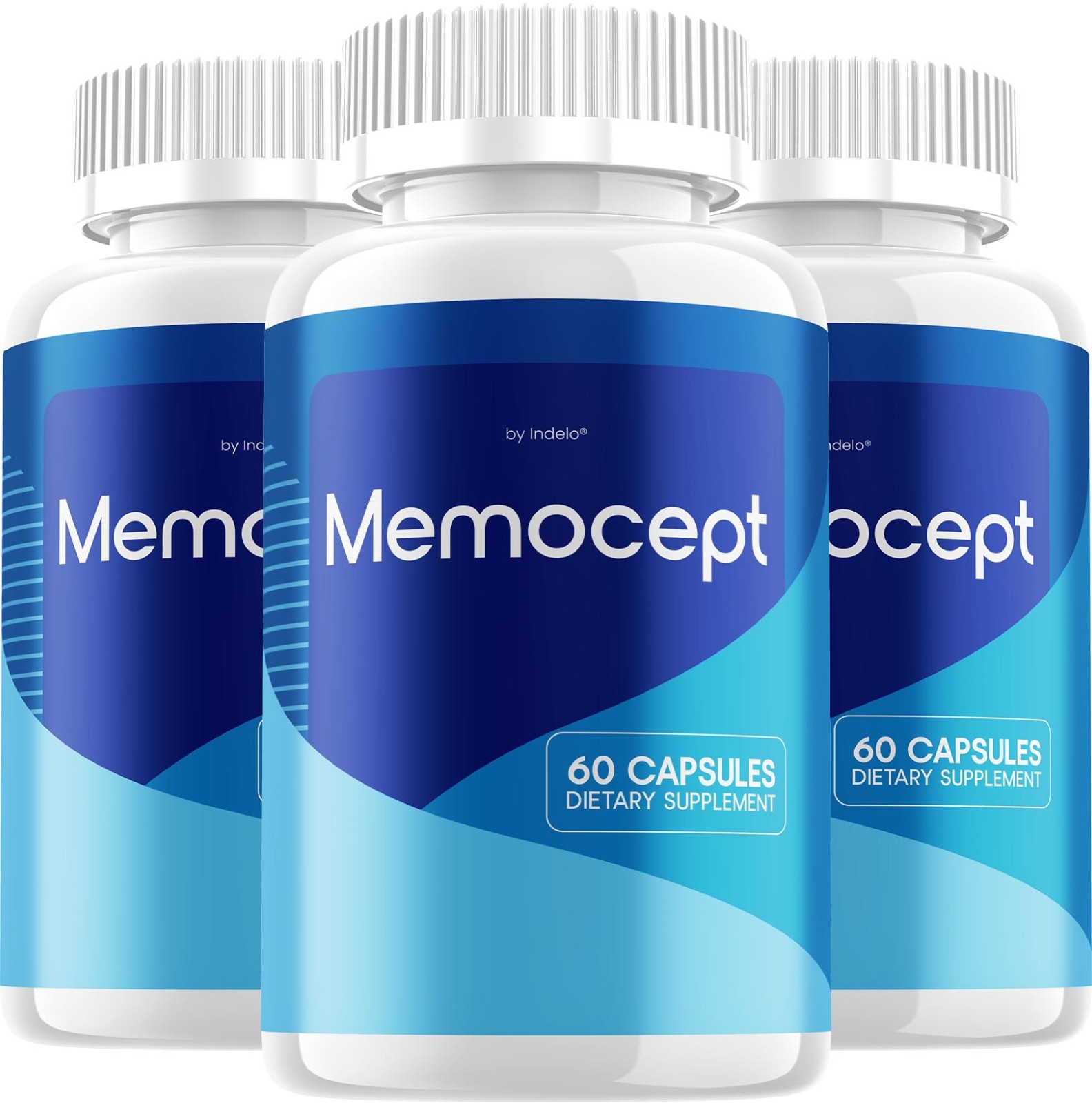 (3 Pack) Memocept – Advanced Supplement Formula for Brain Memory Health Support