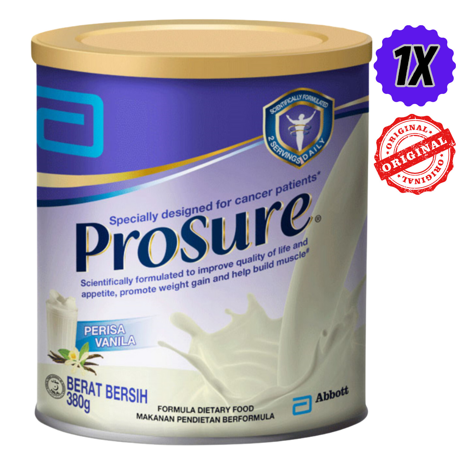 Abbott Pro Sure Milk Improve Appetite High Protein Prebiotic EPA Vanilla 380g