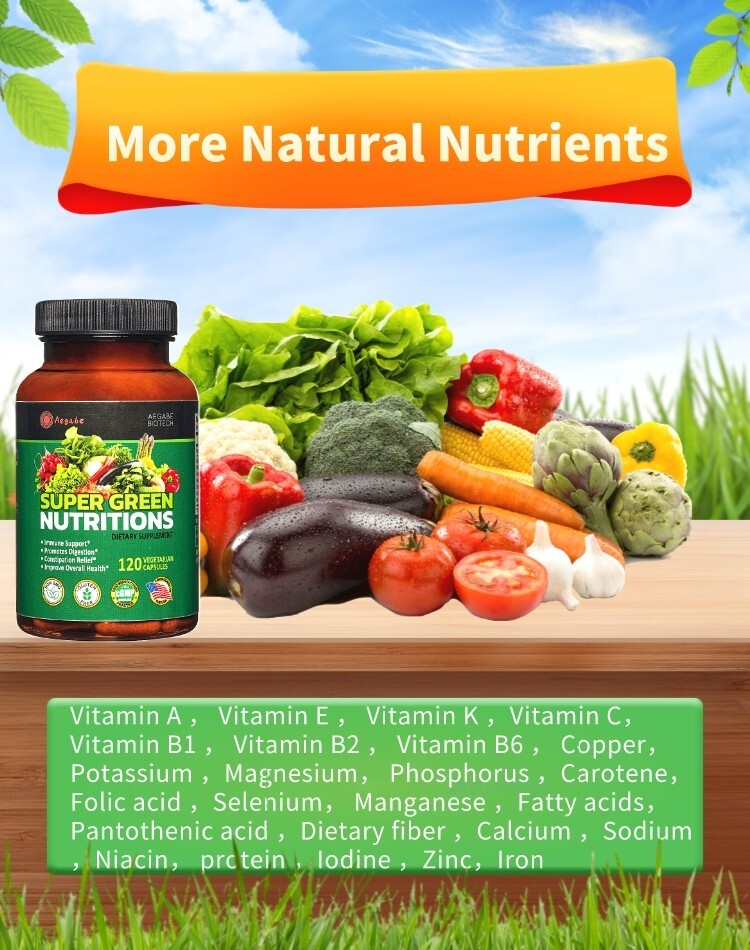 Fruits and Veggies Supplement, 36 Natural Fruits & Vegetables,60-day supply