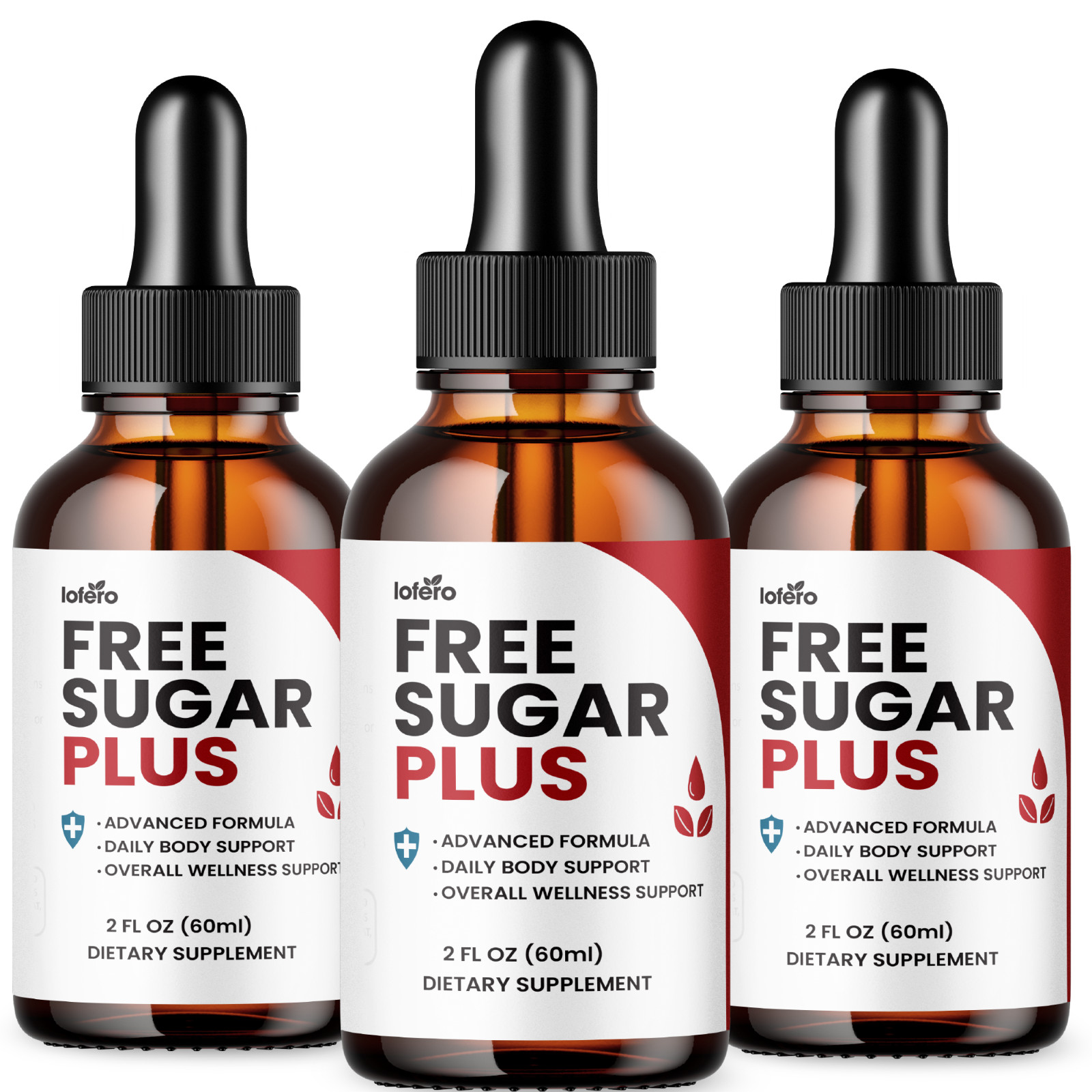 (3 Pack) Free Sugar Plus Capsules, Blood Sugar & Circulation Support (6oz)