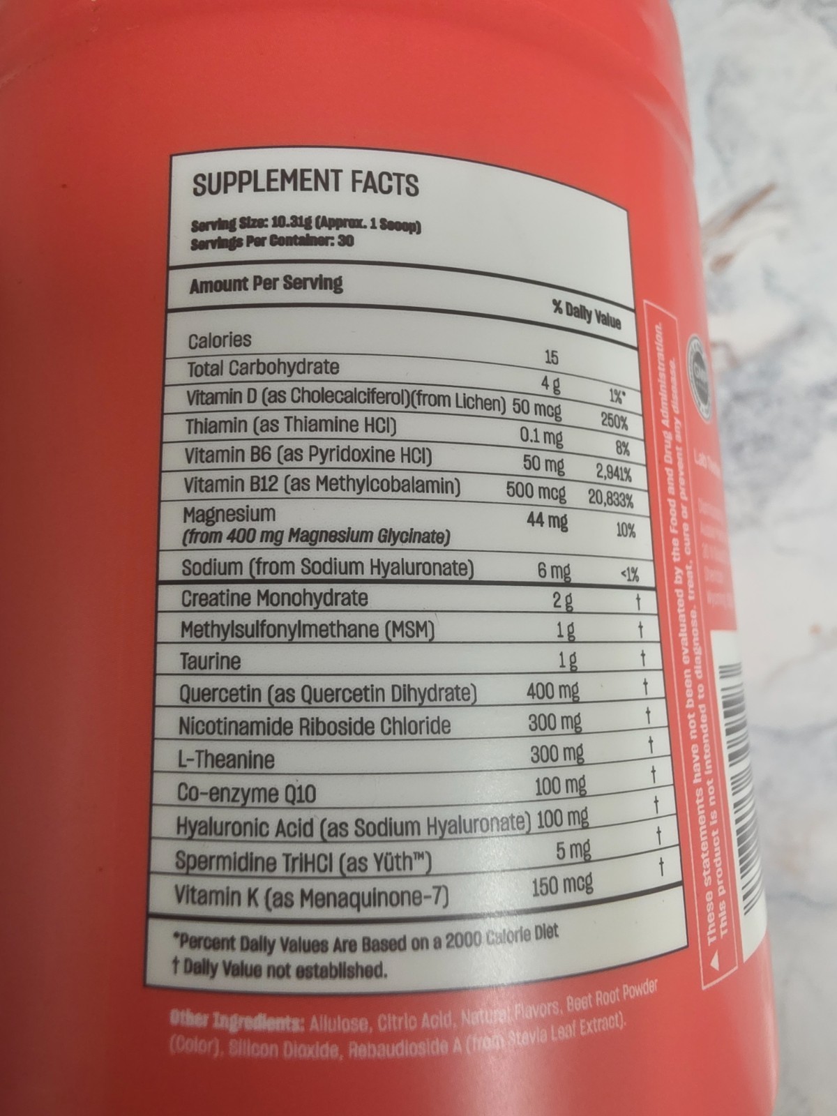 Aussie Marching Powder Tropical Fruit Flavor Supplement Drink Mix