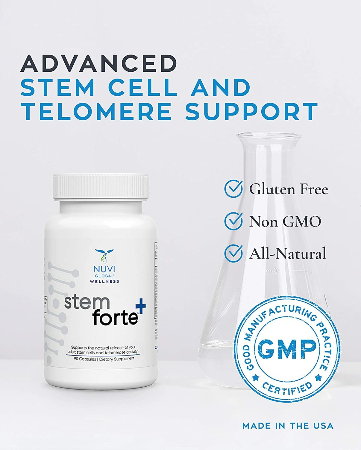 Stemforte Plus Advanced Formula For Telomere And Stem Cell Support 90 Ct