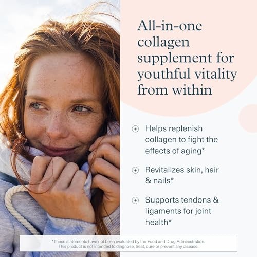Youtheory Collagen + Biotin Supplement – Supports Hair, Nails & Skin – 390