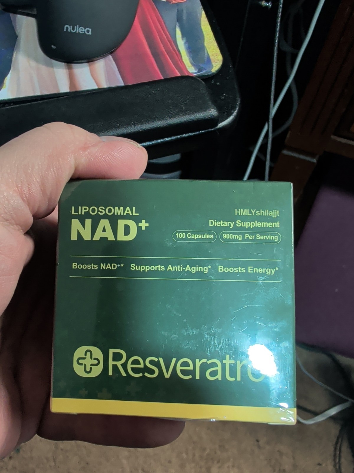 Reus Research NAD+ Nicotinamide Riboside Resveratrol 900mg 80 Caps & Extra Bottl