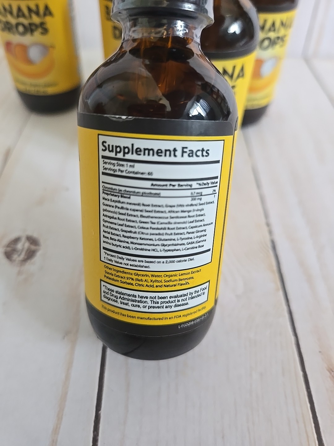 Banana Drops Weight Loss Liquid Supplement 2 oz (Lot of 5)