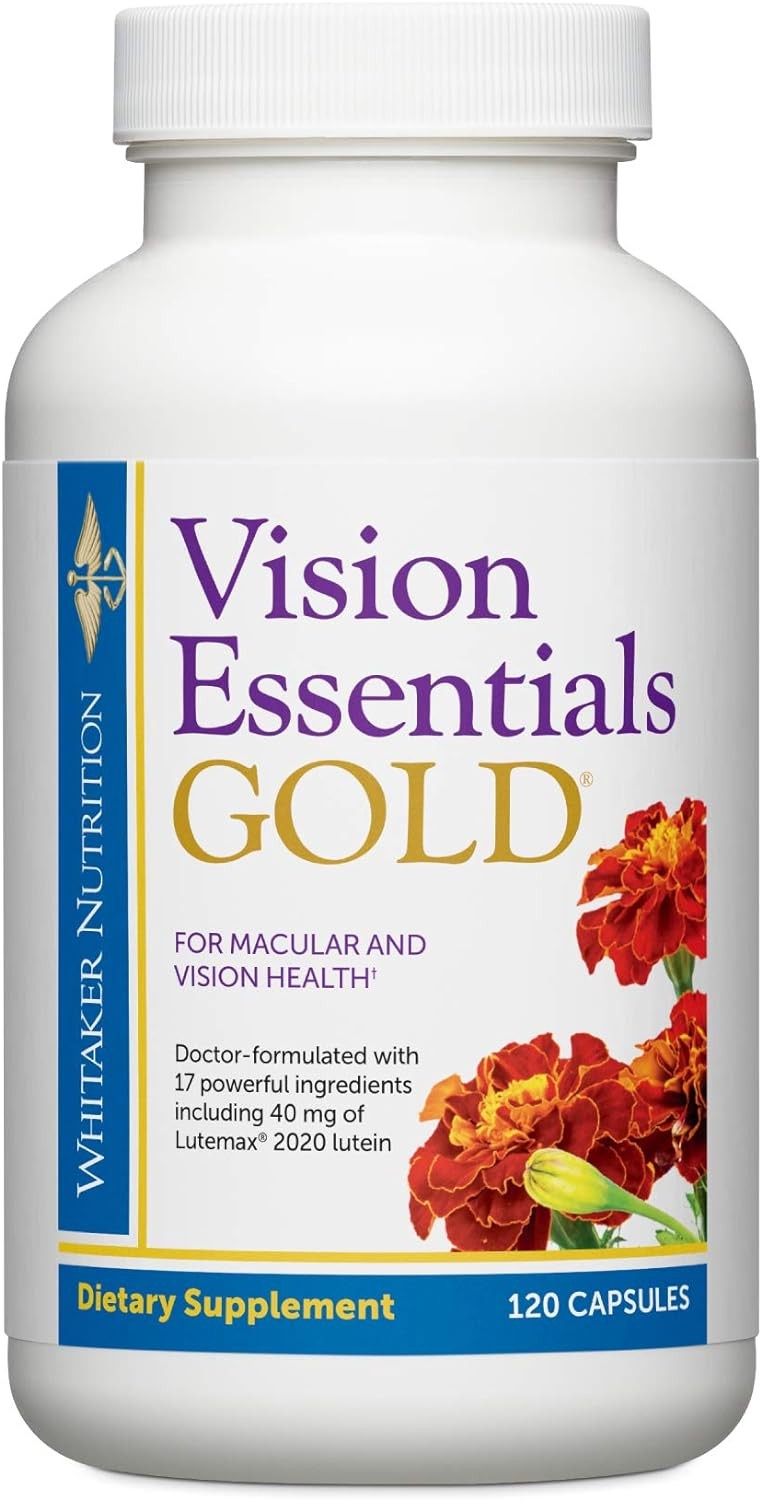 Dr. Whitaker’s Vision Essentials Gold – Eye Health 120 Count (Pack of 1)